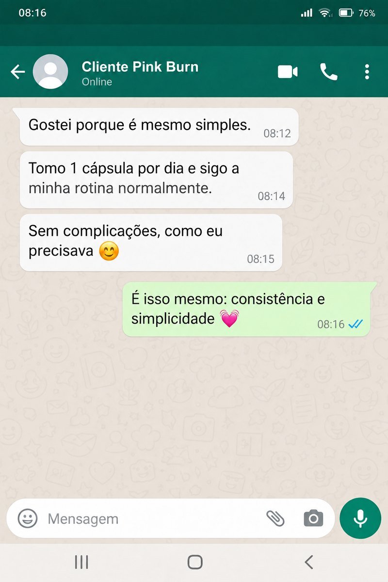 Mensagem de uma cliente