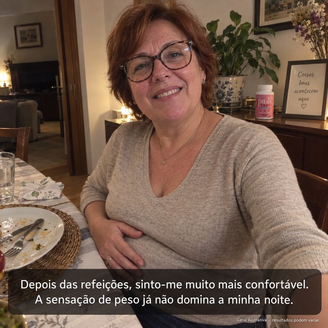 Depois das refeições sinto-me muito mais confortável.