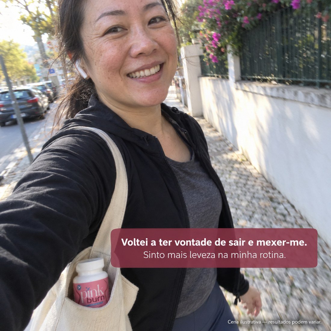 Voltei a ter vontade de sair e mexer-me.