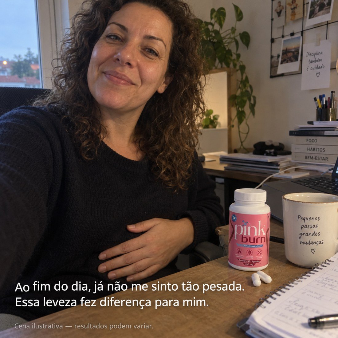 Ao fim do dia já não me sinto tão pesada.